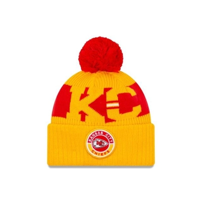 Kansas City Chiefs Gorra | New Era NFL Alternate Cold Weather Sport Knit Beanie Mexico - Amarillos
